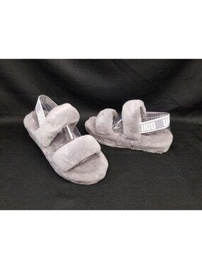 UGG Women's Oh Yeah Slippers Slides Soft Amethy/Gray Size 10 NEW IN BOX!